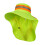 Adjustable Outdoor Sun Hat With Reflective-Green shawl hat 1