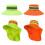 Unisex Outdoor Reflective Cap Adjustable-Orange bucket hat 2