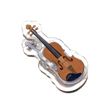 Acrylic Music Note Page Clip With Piano Guitar Violin-violin