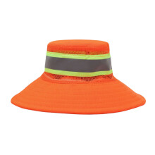 Unisex Outdoor Reflective Cap Adjustable-Orange bucket hat