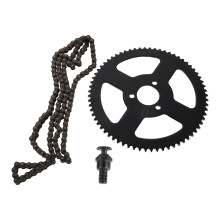 1Set Grey Metal Chain Sprocket Set for 2-Stroke DIY