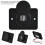 Dual USB Car Socket 3.1A Black 12V 24V 8