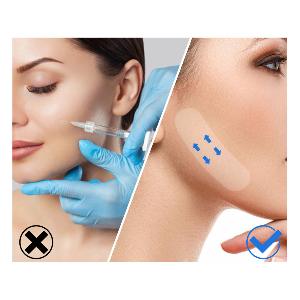 White 120Pcs Face Lift Tape For V Shaping Double Chin Skin Lifting,