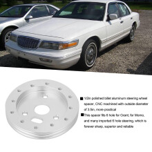Vehicle Wheel Spacer 0.5in for 6 Hole Adapter Silver Grant 3 Hole Compatible