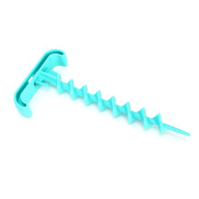 Heavy Duty Dog Tie Out Cable & Stake with Chew Ball, 202cm Blue