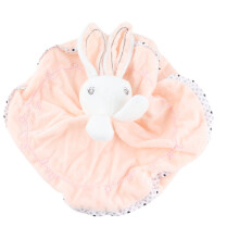 Pink Velvet Bunny Baby Comfort Towel