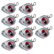 10 Stück Swing Jig  Sinker Gewichte für Soft Lure Fishing Easy Hook Combo, Aggravated Design 10g