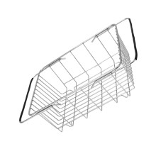 1Stainless Steel Geschirrabtropfer Mit Lochdesign, Silber, Für