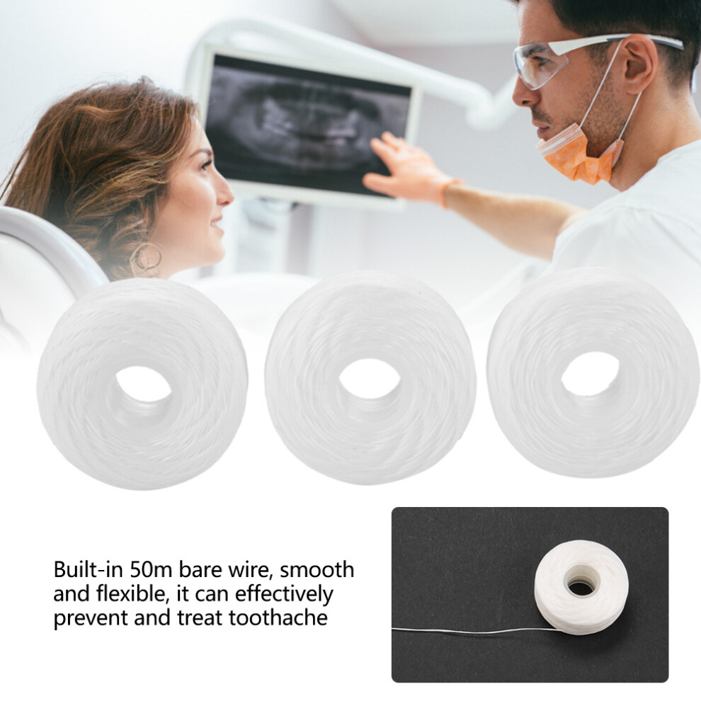Dental Care Disposable Floss & Toothpick Combo 50 Meters 9 Pack
