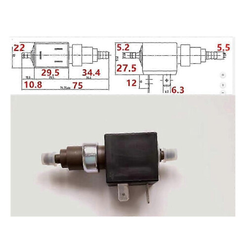 Ηλεκτρομαγνητική αντλία 220V 19W για σφουγγαρίστρα ατμού Αντικατάσταση σίδερου α 1