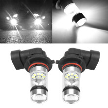 9006/HB4 100W White LED Headlight Bulb Kit, 50,000H, 6000K