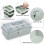 3-Layer Plastic Dividing Storage Box Craft Organizer and Storage with Adjustable Spacers Portable Handled Organizer 4