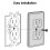 6-Pack Safety Self-Closing Outlet Covers, Wall Socket Plate Automatic Sliding Cap Cover for Child Proofing Outlets 4