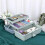 3-Layer Plastic Dividing Storage Box Craft Organizer and Storage with Adjustable Spacers Portable Handled Organizer 5