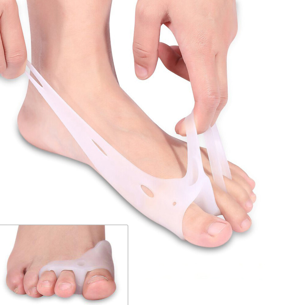 Silicone Gel Bunion Toe Protector Straightener Corrector Spreader Splint Pads