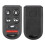 Honda Odyssey Key Shell 5+1 Tasten ABS Schwarz 5
