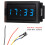 Auto LED Digital Clock Waterproof Dustproof  DC4.5-30V Blue Car Accessory 7