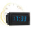 Auto LED Digital Clock Waterproof Dustproof  DC4.5-30V Blue Car Accessory 9