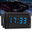 Auto LED Digital Clock Waterproof Dustproof  DC4.5-30V Blue Car Accessory 12
