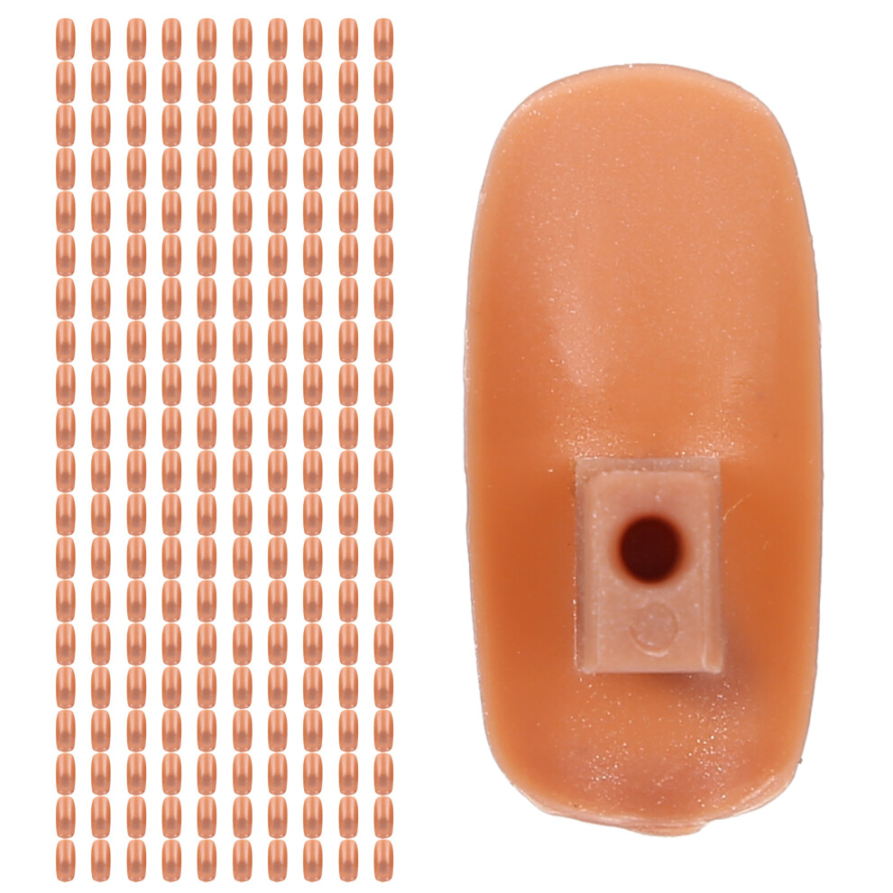 Acrylic Nail Tips 300pcs for DIY Nail Art Practice Hand Training Salon Tools