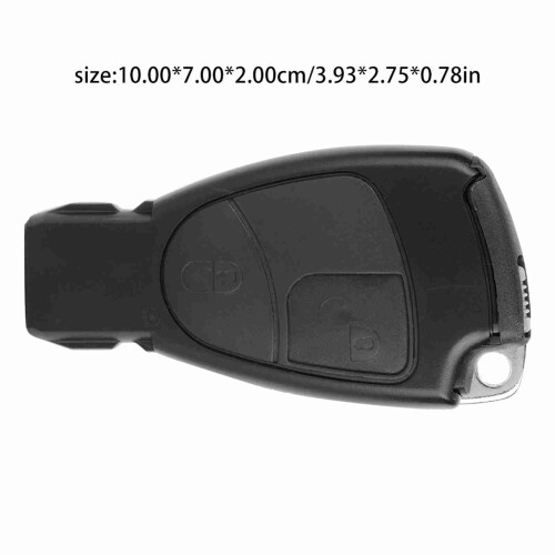 2-Button ABS Car Remote Key Shell for Mercedes Benz (2001-2010) Black 1