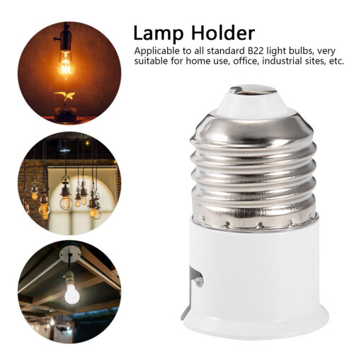 Durable E27 to B22 Light Bulb Adapter Converter Base for Household 2