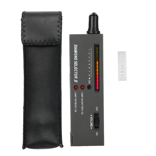Portable LED Jewelry Diamond Tester, Compact, Precise, Includes Case 1