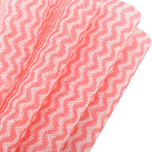 50 Pcs Disposable Non-Woven Oil Absorbing Dish Cloths, 20cm x 30cm, Red