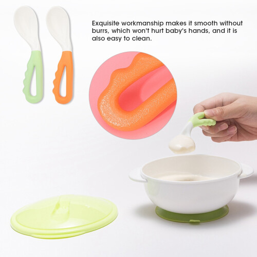 Baby Eating Spoon PP Training Feeder