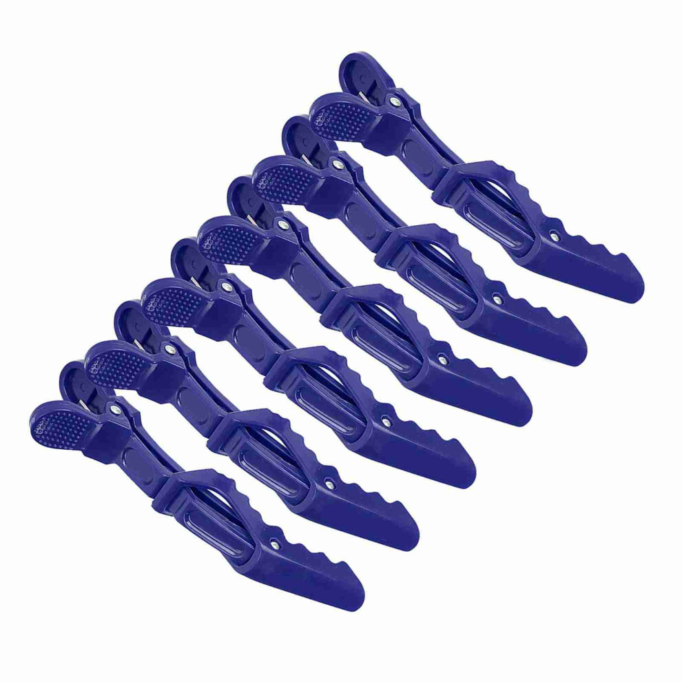 Unisex Blue 6Pcs Crocodile Hair Clips, 11.4Cm, Anti-Slip & Strong Tension