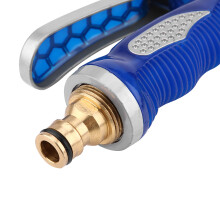 Multi-Purpose Water Spray Gun for Car & Garden Blue PVC 1.5m Hose High Power