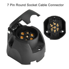 Robust Waterproof 12V 7 Pin Round Socket Cable for Truck Trailer Lighting