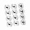 20 Pieces 17mm Wheel Screw Covers Black Dustproof 1