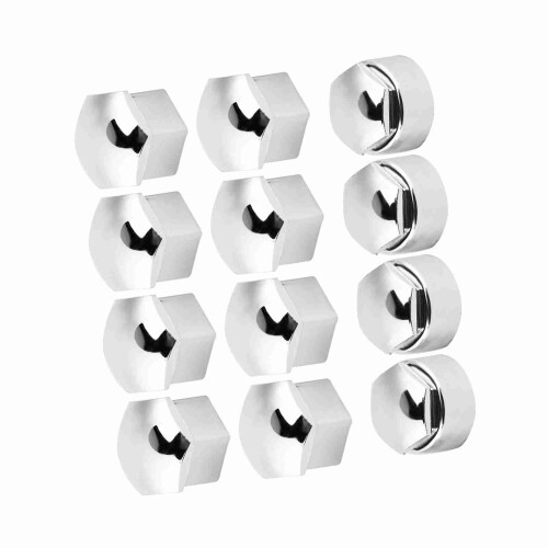 20Pcs 17mm Wheel Nut Covers Black ABS Anti-Theft