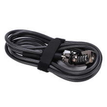 Extended Digital Keyless Lock for Laptop, 1.8m, Black