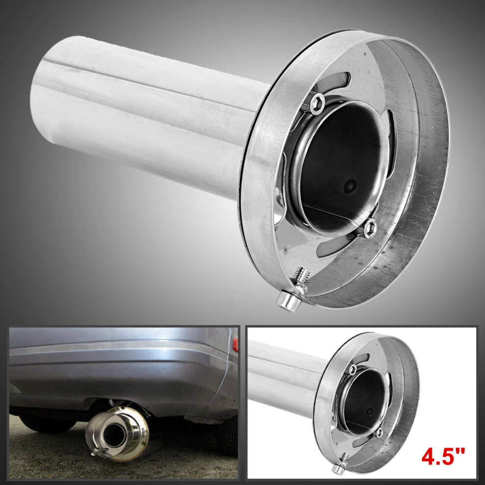 Adjustable 4.5In Stainless Steel Car Exhaust Muffler Silencer 8301393189115