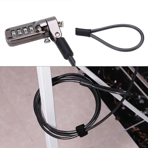 Extended Digital Keyless Lock for Laptop, 1.8m, Black 1