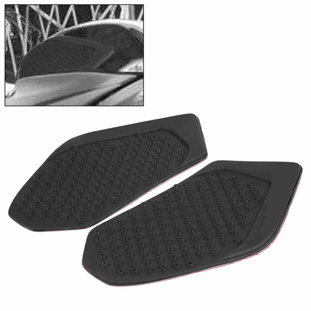Motorcycle Gas Tank Grip Pads For Cbr600rr 03-06 With Fishbone Decal Black 8761393261271