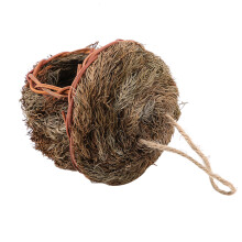 Bird Nest Cage Handmade Woven for Parrot & Small Pets Hanging Decor 25x25x30cm