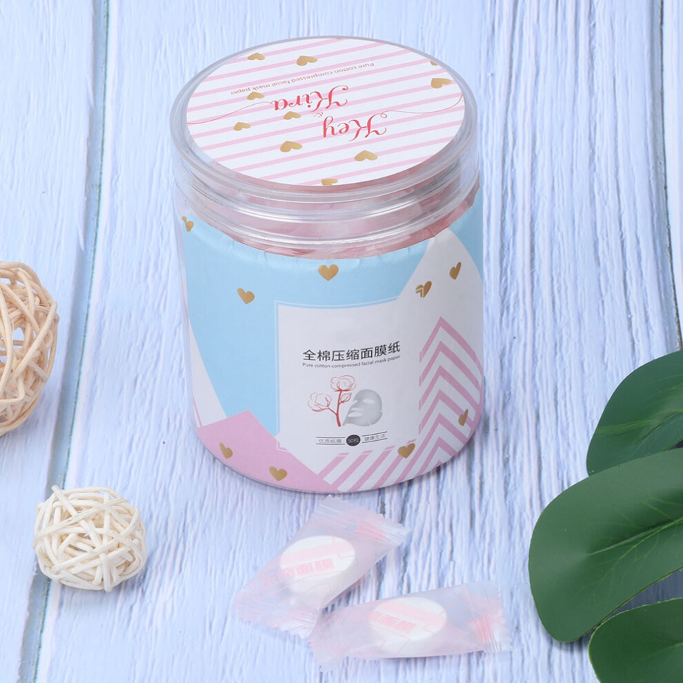 50Pcs Compressed Cotton Self-Made Facial Masks DIY Hydrating Face Masks