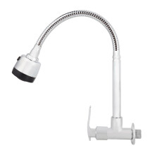 G1/2inch Single Cold Wall Mount Kitchen Faucet 360 Rotatable