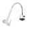 G1/2inch Single Cold Wall Mount Kitchen Faucet 360 Rotatable 12