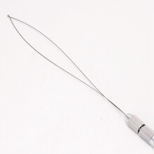 Aluminum Handle Hair Extension Micro Bead Looper with Threading Needle