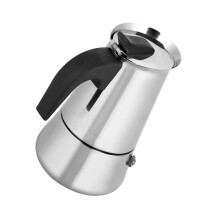 Stainless Steel Moka Espresso Pot 100ml Portable Coffee Maker for Travel