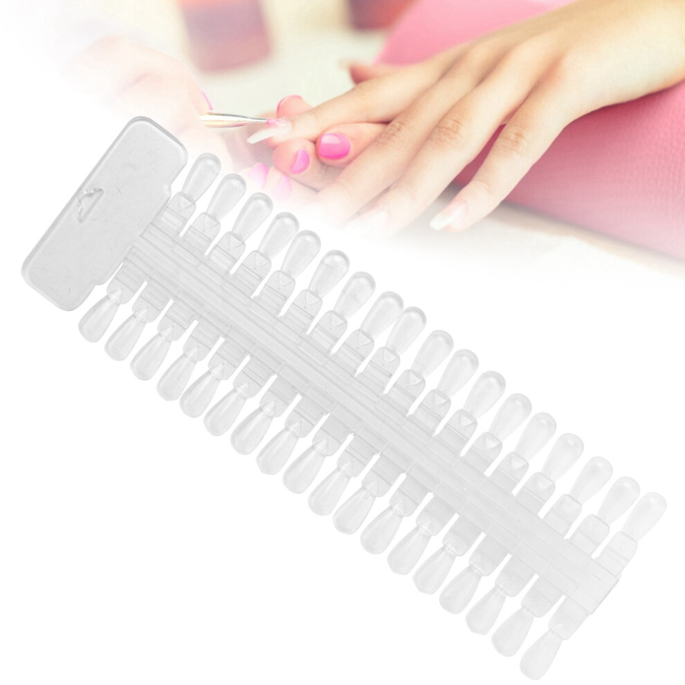 Nail Gel Color Display Cards Double Sided Practice Samples Transparent 36 Tips