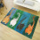 Katzen Design Teppich 40x60cm Naturkautschuk 3