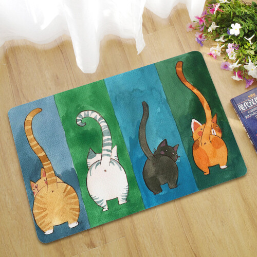 Eingangsmatte Katze 40x60cm Schmutzfang Teppich 1