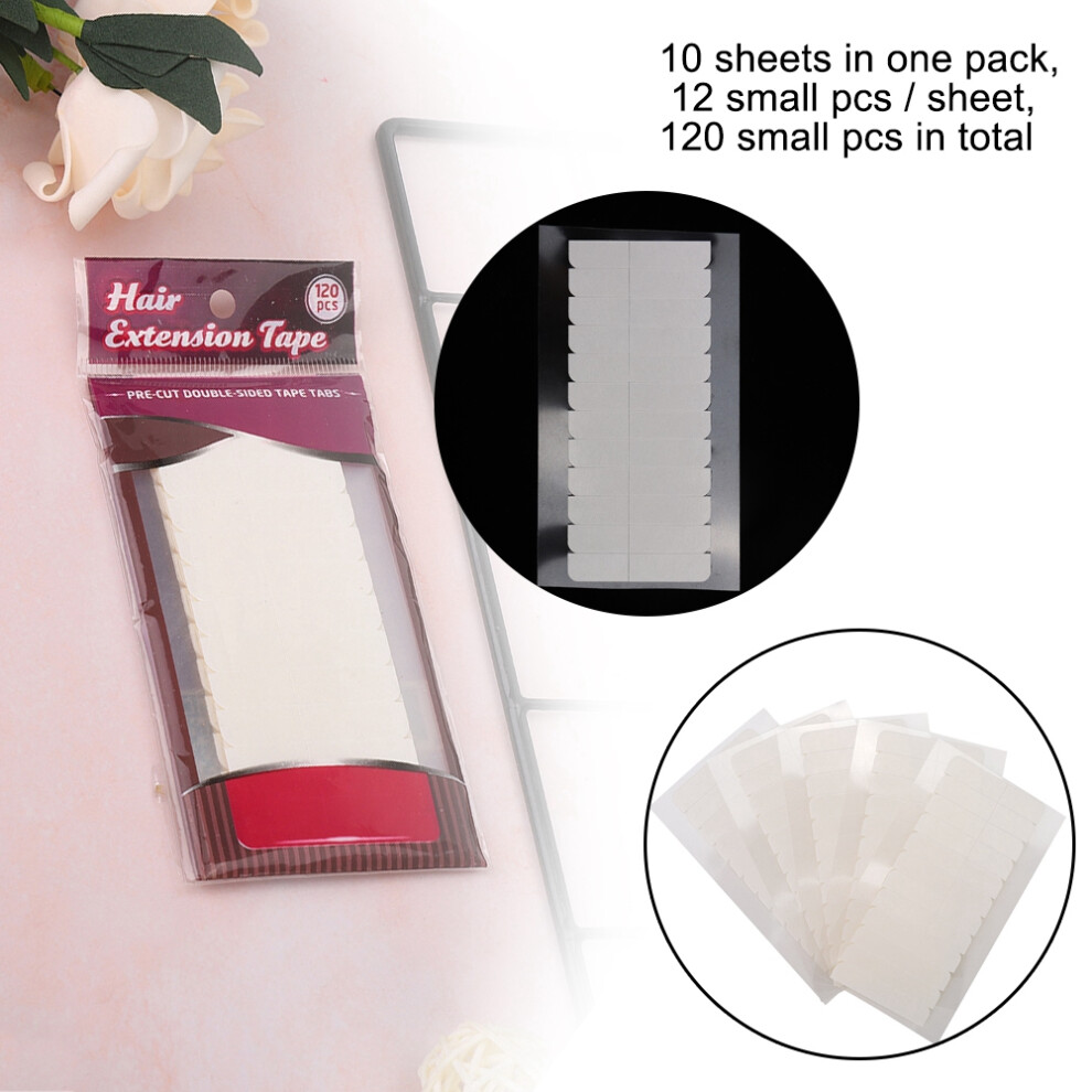 Hair Extension Adhesive Tape 120pcs Double Sided