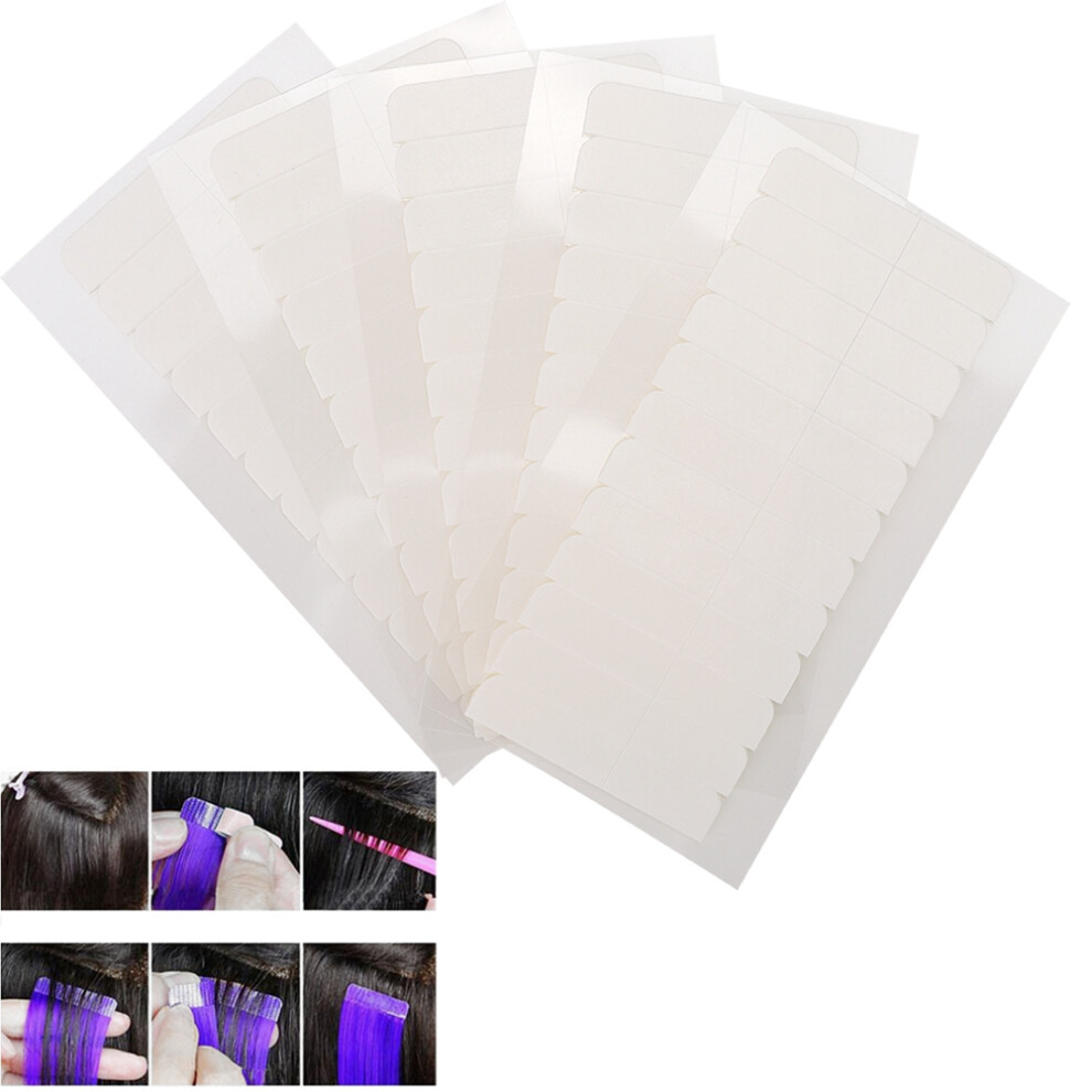 Double-Side PU Hair Extension Tape 120pcs, 4x0.8cm, Sticky Up to 3 Months