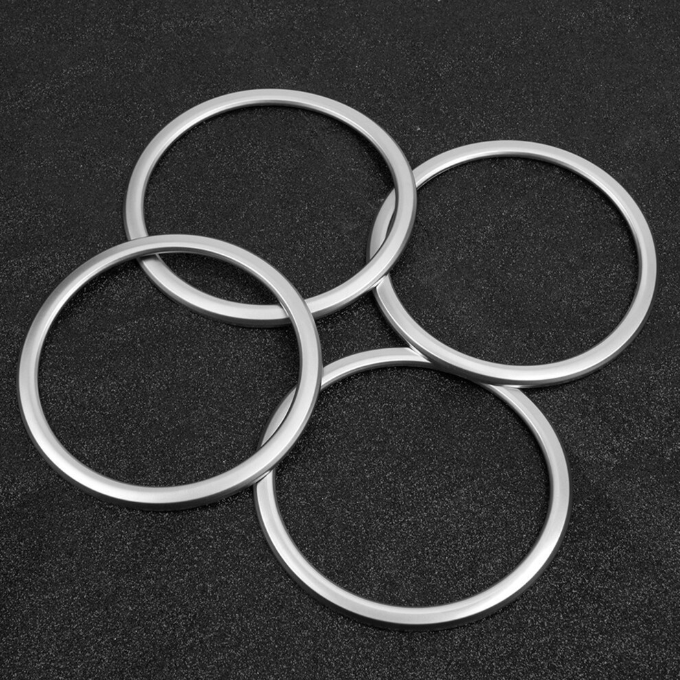 4Pcs Chrome Abs Door Speaker Rings Fits X1 F48 2016-2018 & X2 F47 3541393199966